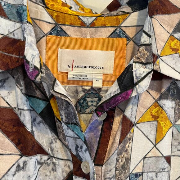 Anthropologie Multicolor Geometric Maxi Dress - Picture 5 of 5